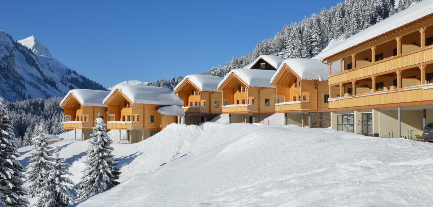 Ferienhäuser im Winter